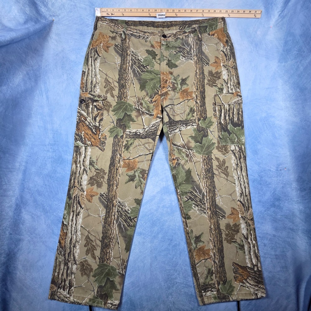 Liberty Realtree Camo Cargo Pants Mens 2XL Regular Adjustable Waist Hunting